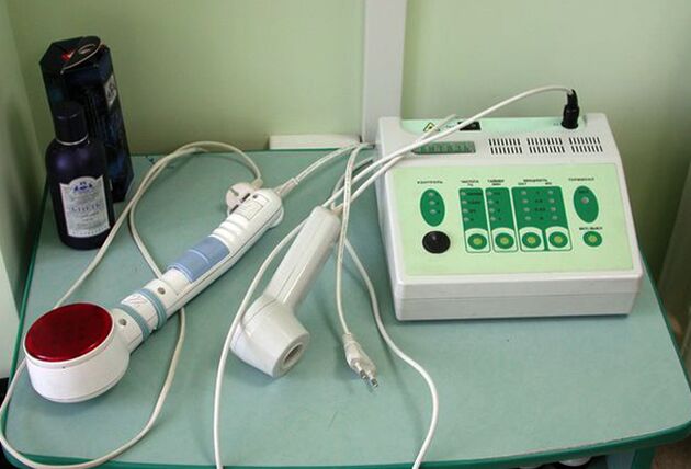 Physiotherapy device for use in chronic prostatitis